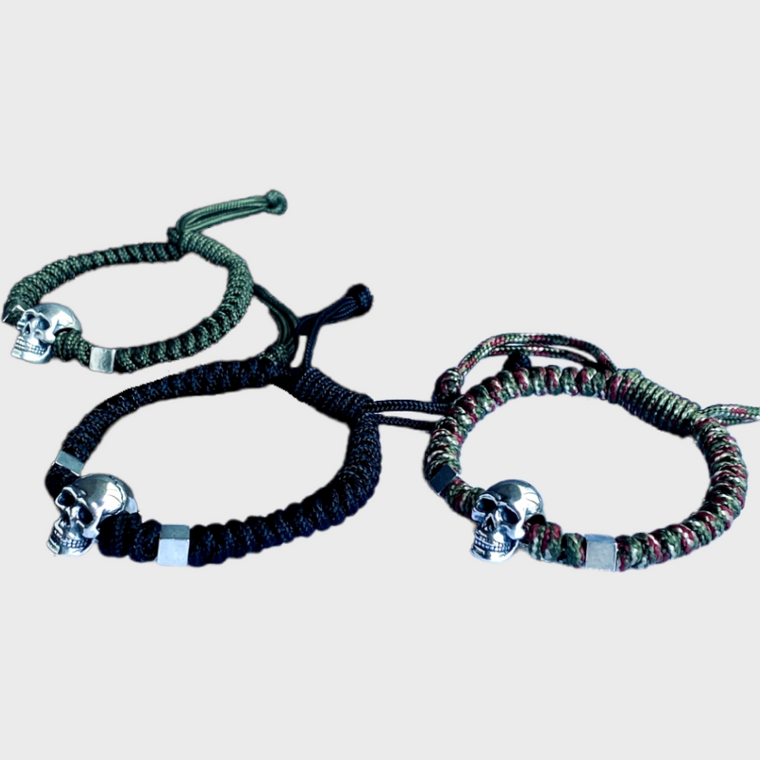 PULSERA SILVER SKULL